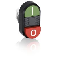 Przycisk podwójny, niepodświetlany I-0 czarne pole MPD13-11B | 1SFA611142R1106 ABB