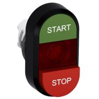 Przycisk podwójny START-STOP czerwone pole podświetlany MPD15-11R | 1SFA611144R1101 ABB