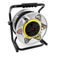 Przedłużacz bębnowy HEAVY LINE, 4x2p+Z, IP44 16A H05RR-F 3x1,5, 30m, czarny | W-99261 Plastrol