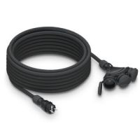 Przedłużacz budowlany 3gniazdowy, IP54, 16A , H05RR-F, 3x1,5, 25m, czarny | W-01175 Plastrol