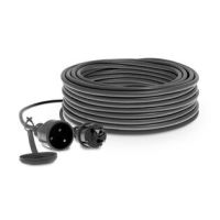 Przedłużacz jednogniazdowy warszatatowy PROFESSIONAL, IP44 16A H05RR-F 3X2,5, 40m, czarny | W-97294 Plastrol