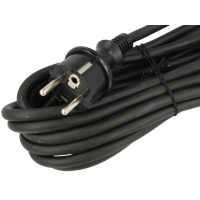Przewód przyłączeniowy z wtyczką prostą IP20 , 2x1,5, H05RR, 5m, czarny PP-21/5M/2X1,5/H05RR/CZARNY | W-97196 Plastrol
