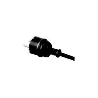 Przewód przyłączeniowy z wtyczką prostą IP44 , 3x1, H05VV-F, 5m, czarny PP-40H/5M/3X1,0/H05VV-F | W-98378 Plastrol