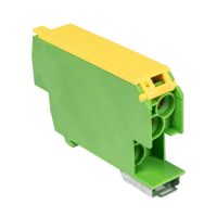 Blok rozdzielczy SDB-25/Z przekrój 25mm2 na szynę TH 1-bieg.1000V 100A 240/415V, 6kV żółto-zielony | 48.927 Elektro-Plast Opatówek