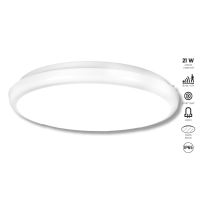Plafoniera SUNLIGHT LED 21W okrągła 300mm 2328lm IP65 4000K czujnik ruchu i zmierzchu 230V biały / t | LT013127 Lange Łukaszuk