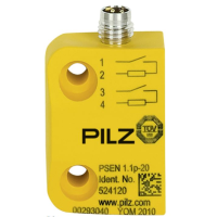 Magnetyczny wyłącznik bezpieczeństwa PSEN 1.1p-20/8mm/ 1 switch | 524120 Pilz