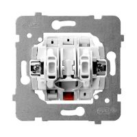 Mechanizm łącznika żaluzjowego z blokadą mechaniczną M1ŁP-7B/B seria Aria (elementy) BIAŁY | M1ŁP-7B/B Ospel