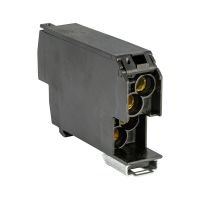Blok rozdzielczy SDB-25/CZA przekrój 25mm2 na szynę TH 1-bieg.1500V 100A 240/415V, 6kV czarny | 48.929 Elektro-Plast Opatówek