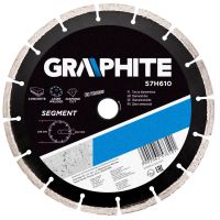 Tarcza diamentowa 230 22.2 mm, segmentowa, spawana laserowo | 57H610 GRAPHITE