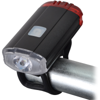 Lampka rowerowa LED, oświetlenie przód-tył 2W, 5000K, 3,7 V / 800 mAh, 150lm, IP54, 2/5h(1szt) | BLCR2W Tracon