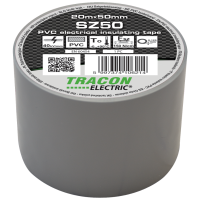 Taśma izolacyjna, szara 20m×50mm, PVC, 0-90°C, 40kV/mm(1szt) | SZ50 Tracon