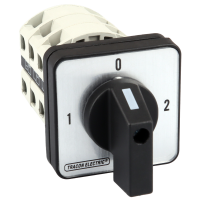 Przełącznik wyboru bez obudowy, 1-0-2 400V, 50Hz, 20A, 2×3P, 5,5kW, 48×48mm, 90°(1szt) | TKV-209/3 Tracon