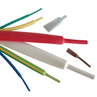 Rura termokurczliwa cienkościenna 2:1, żółta 6,4/3,2mm, POLIOLEFIN(1szt) | ZS064S Tracon