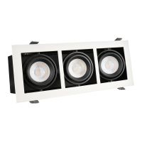 Oprawa MODERN DAY MINI GU10 X 3 GU10 250V IP20 112X289X115mm biały, środek czarny | SLIP002013 Wojnarowscy