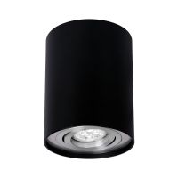 Oprawa natynkowa CHLOE GU10 GU10 250V IP20 93X124mm czarna okrągła regulowana | SLIP004003 Wojnarowscy