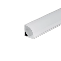 Profil do LED zestaw, ALU Kątowy biały V-TAC 2mb klosz mleczny 15,8x15,8mm VT-8109-W 5 lat gwarancji | 3800157640190 LED EUROPE