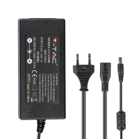Zasilacz LED V-TAC desktop 60W 24V 2,5A IP44 wtyczkowy desktop z przewodami VT-25060 | 3800157640398 LED EUROPE