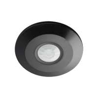 Czujnik ruchu 360st V-TAC natynkowy sufitowy slim 25mm czarny VT-8027 | 3800157609180 LED EUROPE