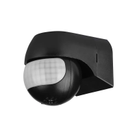 Czujnik ruchu ścienny 180st ruchoma główka czarny V-TAC VT-8028 | 3800157609203 LED EUROPE