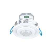 Czujnik ruchu 360st wpuszczany okrągły regulowany biały V-TAC VT-8030 | 3800157609227 LED EUROPE