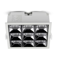 Oprawa V-TAC downlight SAMSUNG CHIP 36W UGR19 CRI90+12st VT-2-36 2700K 2880lm 5 lat gwarancji | 3800157650373 LED EUROPE
