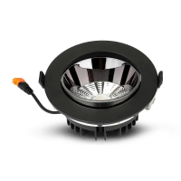 Oprawa downlight V-TAC SAMSUNG CHIP 30W czarna uchylna VT-2-33 6400K 2400lm 5 lat gwarancji | 3800157655576 LED EUROPE