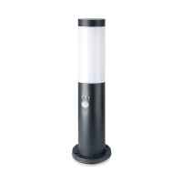 Słupek ogrodowy V-TAC 45CM szary czujnik ruchu E27 VT-838-45 | 3800157658416 LED EUROPE