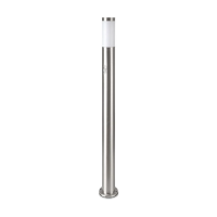 Słupek ogrodowy V-TAC 110CM stal szczotkowana czujnik ruchu E27 VT-838-110 | 3800157658430 LED EUROPE