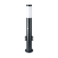 Słupek ogrodowy V-TAC 60CM E27 szary czujnik ruchu gniazda VT-838-60 | 3800157658829 LED EUROPE