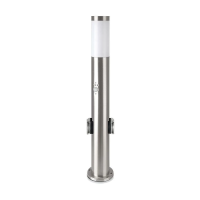 Słupek ogrodowy V-TAC 60CM E27 stal szczotkowana czujnik ruchu gniazda VT-838-60 | 3800157658836 LED EUROPE