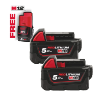 M18B52 ZESTAW AKUMULATORÓW | 4932451242 Techtronic