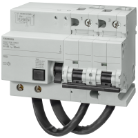 Wyłącznik różnicowo-nadprądowy komb. RCBO 10kA 2-bieg typ AC 300 mA, char C In: 125A, Un AC: 230V | 5SU1624-1KK82 Siemens