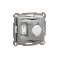 Regulator do ogrzewania podłogowego, srebrne aluminium, Sedna Design & Elements | SDD113507 Schneider Electric