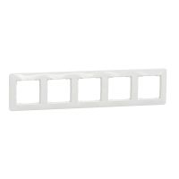 Ramka pięciokrotna, biała, Sedna Design & Elements | SDD311805 Schneider Electric