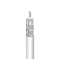 Kabel koncentryczny CXT 1,00/4,5/6,5mm biały PVC Eca /250m/ KRĄŻEK | 212801 Televes