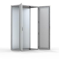 Obudowa stojąca modułowa metalowa 2000x1000x400 IP55 z płytą montaż. drzwi podw.RAL7035 MCD20104R5 | MCD20104R5 Hoffman (Eldon)