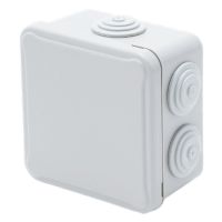 Puszka instalacyjna n/t LIGHT pokrywa pełna, dławnice 84x84x50 (7xm25) IP54 | EP-088 PCE