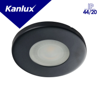 Oczko sufitowe MARIN CT-S80-B IP44/20 okrągły stal kolor czarny mat 1XGx5,3 | 32501 Kanlux