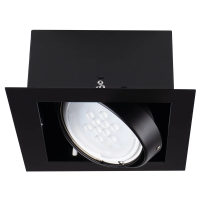 Oczko sufitowe MATEO ES DLP-150-B kwadratowy ES-111/GU10 stop aluminium kolor czarny | 32930 Kanlux
