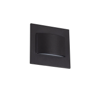 Oprawa przyschodowa ERINUS LED LL B-NW 12DC 1.5W 4000K 30lm kwadratowy kolor czarny | 33337 Kanlux