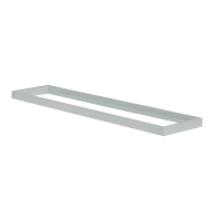 Ramka natynkowa do paneli ADTR-H 12030 SR dł. 120cm szer. 30cm wys.6,5cm kolor srebrny złożona | 33392 Kanlux