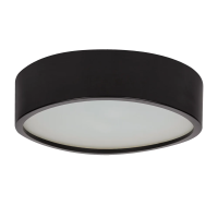 Plafon drewniany JASMIN 370-B okrągła 37cm czarny 2XE27 | 29208 Kanlux