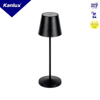 Lampka stołowa bezprzewodowa INITA LED CB B ciepłobiała 3000K max 138lm kolor czarny | 36327 Kanlux