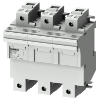 Podstawa bezpiecznikowa do wkł. cylindrycznych, 22x58mm, 100A, 3-bieg., LED, na szynę DIN | 3NW7232 Siemens