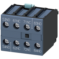 Blok styków pomoc, montaż czołowy 2NO+2NC z cyframi porządkowymi 5-8 DIN EN 50012 4-bieg | 3RH1921-1XA22-0MA0 Siemens