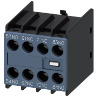 Blok styków pomocniczych, 2NO+2NC, montaż czołowy, do styczników 3RT2.1, 3RT2.2, 3RH21 i 3RH24 | 3RH2911-1XA22-0MA0 Siemens