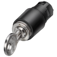 Przełącznik obrotowy kluczykowy CES, I>O<II, samopowrotny, wyjmowany w poz.0 | 3SB2000-4QA01 Siemens