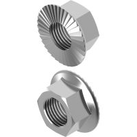 Nakrętka kołnierzowa ząbkowana NKZM6 (opak 100szt) | 650045 Baks