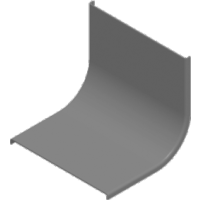 Pokrywa łuku wewnętrznego 90st. PLZWC200, gr. blachy 2,0mm (STD) | 302220 Baks