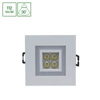 Oprawa FIALE 4LED 4x1W 30st 230V SQUARE z ramką ciepłobiałą WW oczka LED | SLI021017WW_WW Wojnarowscy